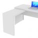 Mesa de Canto Para Escritório 3 Gavetas ME4106 Branco - Tecno Mobili