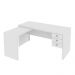 Mesa de Canto Para Escritório 3 Gavetas ME4106 Branco - Tecno Mobili