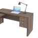 Mesa de Canto Para Escritório 3 Gavetas ME4106 Carvalho - Tecno Mobili