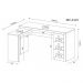Mesa de Canto para Escritório ME4101 Branco - Tecno Mobili 