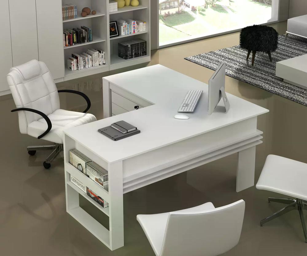 Mesa de Escritório Bray Branco