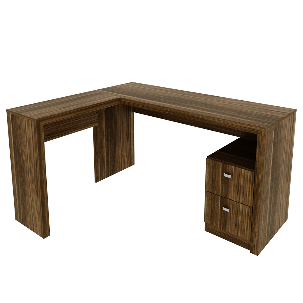 Mesa de Escritório Dover 2 GV Nogal