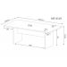 Mesa de Escritório York Branco