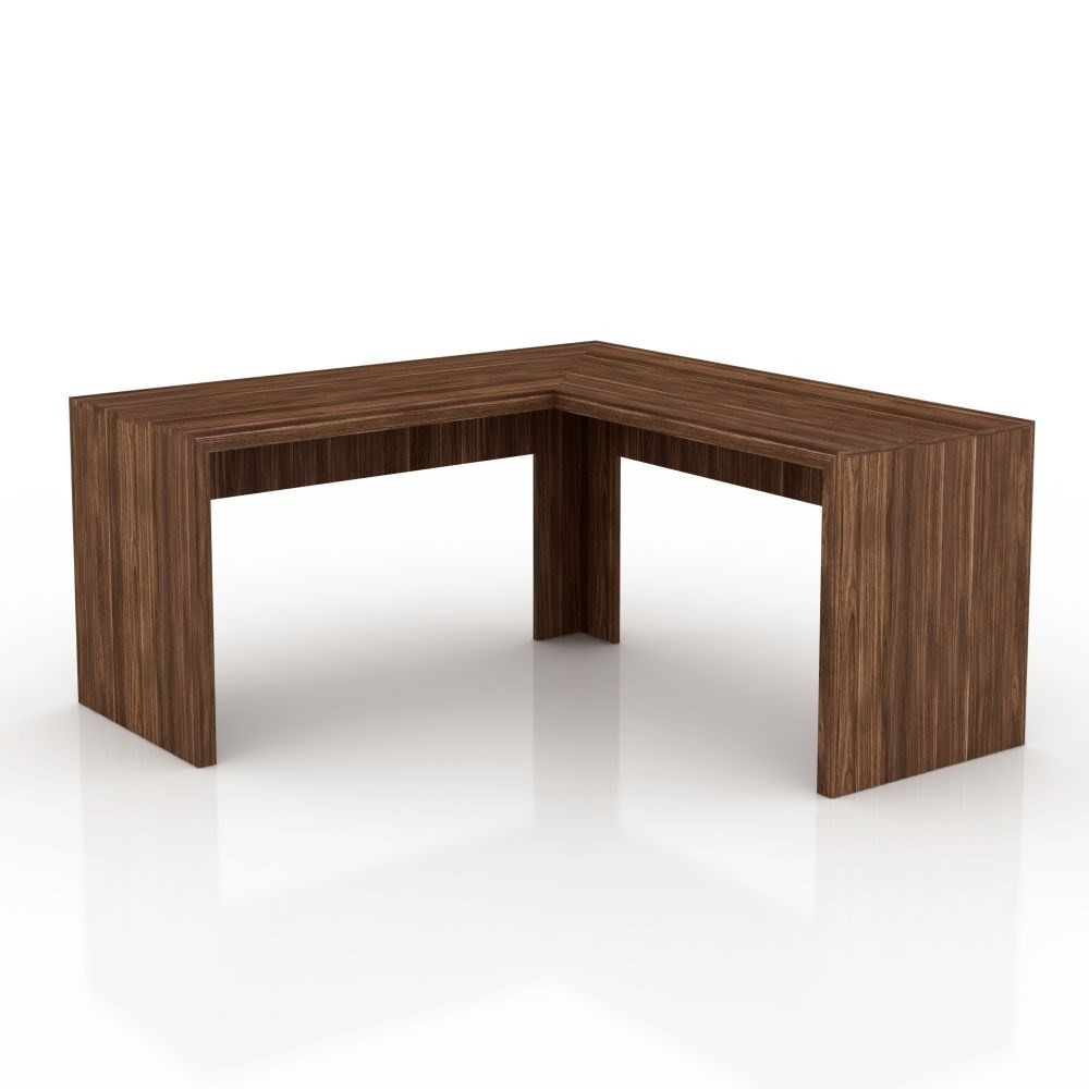 Mesa de canto para Home Office ME4116 Nogal - Tecno Mobili