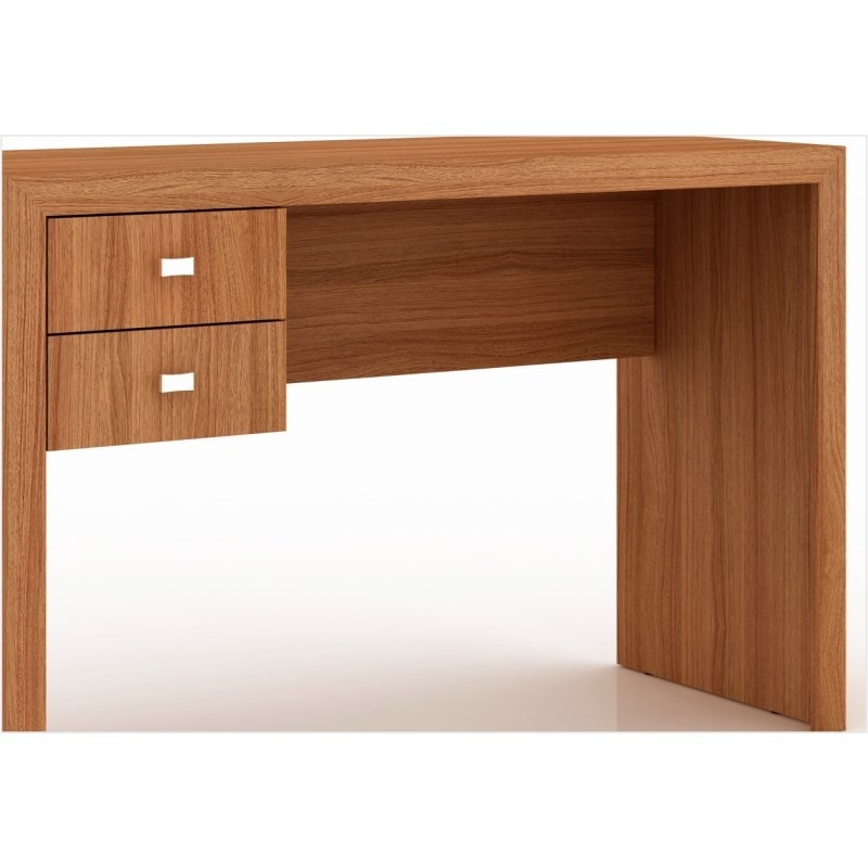 Mesa para Escritório 02 Gavetas ME4123 Amêndoa - Tecno Mobili