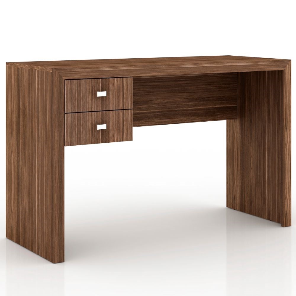Mesa para Escritório 02 Gavetas ME4123 Nogal - Tecno Mobili