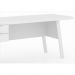 Mesa para Escritório com 02 Gavetas ME4122 Branco - Tecno Mobili