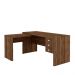 Mesa para Home Office com 03 Gavetas Nogal -Tecno Mobili