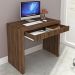 Mesa para Home Office com Gaveta ME4107 Nogal - Tecno Mobili