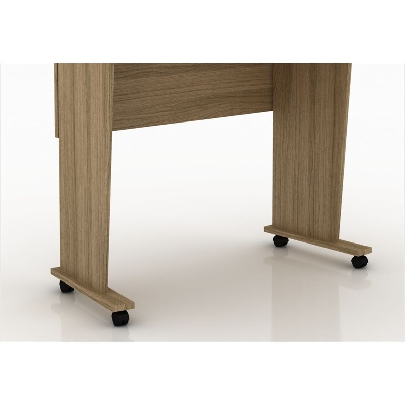 Mesa para Notebook com rodízios ME4117 Amendoa - Tecno Mobili