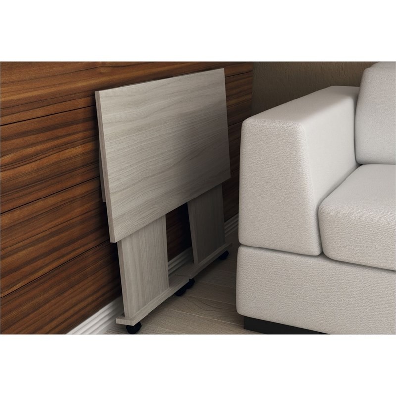 Mesa para Notebook com rodízios ME4117 Branco - Tecno Mobili