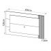 Painel Com LED Para Tv 65 Polegadas PL3003 Natural Off White Tecno Mobili