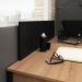 Painel Divisor de Mesa 110 cm ME4183 Preto Tecno Mobili
