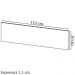 Painel Divisor de Mesa 110 cm ME4183 Preto Tecno Mobili