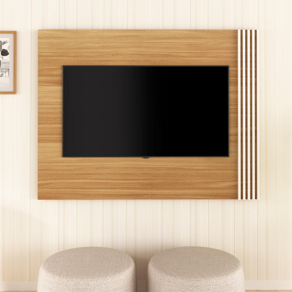 Painel Para Tv 42 Polegadas PL3004 Natural Off White Tecno Mobili