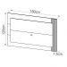 Painel Para Tv 65 Polegadas 180cm PL3001 Natural Off White Tecno Mobili