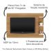 Painel Para Tv 65 Polegadas 180cm PL3002 Natural Off White Tecno Mobili