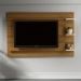 Painel Para Tv 65 Polegadas 180cm PL3002 Natural Off White Tecno Mobili