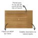 Painel Para Tv 65 Polegadas PA2914 Natural Tecno Mobili