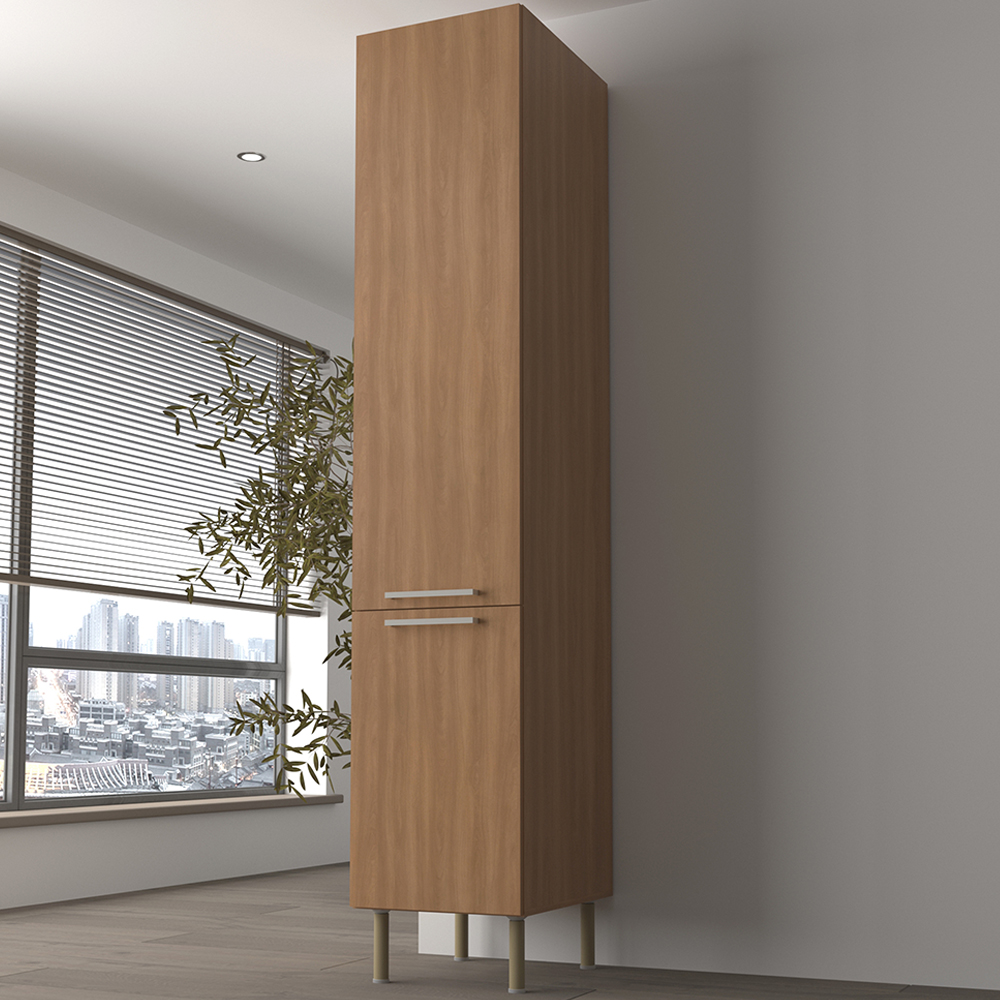 Paneleiro 2 Portas 222x40 cm MDP CZ3108 Freijo Tecno Mobili