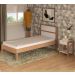 Quarto Solteiro 3 Peças CM8004 AZ1016 AZ1018 QT1 Amendoa Branco Tecno Mobili