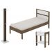 Quarto Solteiro 3 Peças CM8004 AZ1016 AZ1018 QT1 Nogal Branco Tecno Mobili