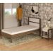 Quarto Solteiro 3 Peças CM8004 AZ1016 AZ1018 QT1 Nogal Branco Tecno Mobili