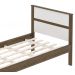 Quarto Solteiro 3 Peças CM8004 AZ1016 AZ1018 QT1 Nogal Branco Tecno Mobili
