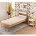 Quarto Solteiro 3 Peças CM8006 AZ1016 AZ1019 QT4 Amendoa Branco Tecno Mobili