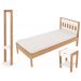 Quarto Solteiro 3 Peças CM8006 AZ1016 AZ1019 QT4 Amendoa Branco Tecno Mobili