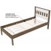 Quarto Solteiro 3 Peças CM8006 AZ1016 AZ1019 QT4 Nogal Branco Tecno Mobili