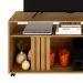 Rack 1 Porta Para Tv 42 Polegadas 136cm R1481 Natural Palha Tecno Mobili