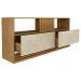 Rack 2 Gavetas Para Tv 42 Polegadas R1479 Natural Palha Tecno Mobili