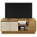 Rack 2 Portas Para Tv 64 Polegadas R1480 Natural Palha Tecno Mobili