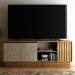Rack 2 Portas Para Tv 64 Polegadas R1480 Natural Palha Tecno Mobili