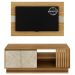 Rack E Painel Para Tv 42 Polegadas PA2913xR1480 Natural Palha Tecno Mobili