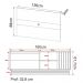 Rack E Painel Para Tv 42 Polegadas PA2913xR1480 Natural Palha Tecno Mobili
