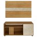 Rack E Painel Para Tv 42 Polegadas PA2913xR1481 Natural Palha Tecno Mobili