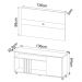 Rack E Painel Para Tv 42 Polegadas PA2913xR1481 Natural Palha Tecno Mobili