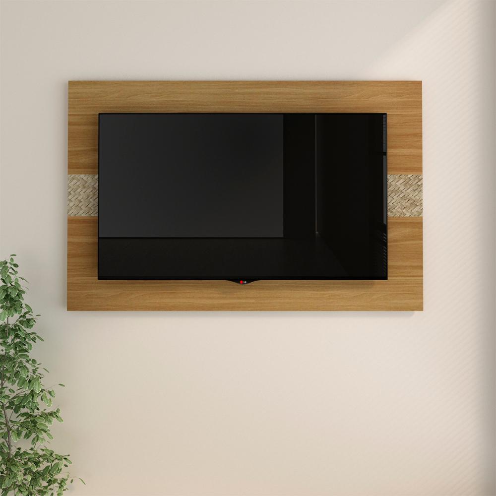 Rack E Painel Para Tv 42 Polegadas PA2913xR1481 Natural Palha Tecno Mobili