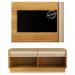 Rack E Painel Para Tv 42 Polegadas PL3004xRA2003 Natural Off White Tecno Mobili