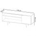 Rack Para TV 42 Pol 136 cm 1 Porta R1486 Amendoa Marmore Lunar Tecno Mobili