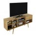 Rack Para TV 55 Polegadas 7 Nichos R1462 Natural Tecno Mobili