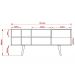 Rack Para TV 55 Polegadas 7 Nichos R1462 Natural Tecno Mobili