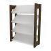 Sapateira Organizadora Para 12 Pares De Calçados AZ1025 Branco Nogal Tecno Mobili