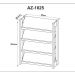 Sapateira Organizadora Para 12 Pares De Calçados AZ1025 Branco Nogal Tecno Mobili