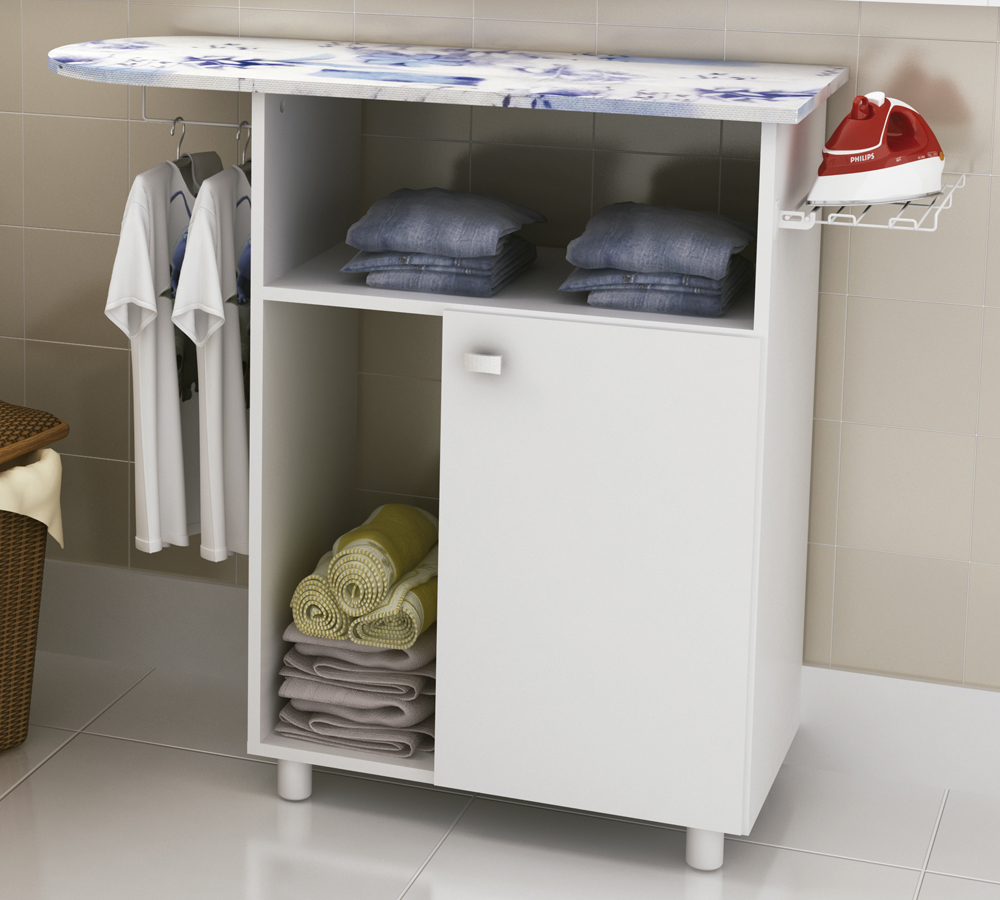 Tábua de Passar Roupa 1 Porta TP3010 Branco Tecno Mobili