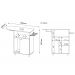 Tábua de Passar Roupa 1 Porta TP3010 Branco Tecno Mobili