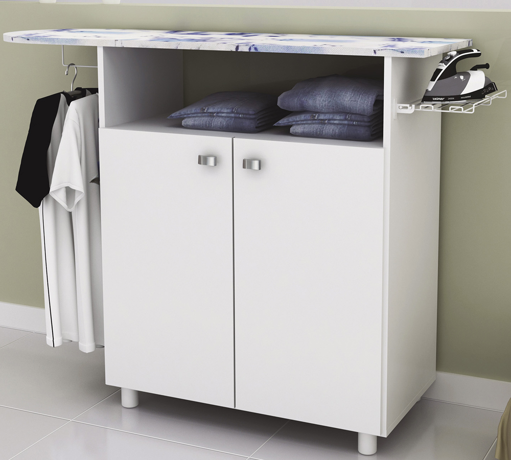 Tábua de Passar Roupa 2 Portas TP3000 Branco Tecno Mobili