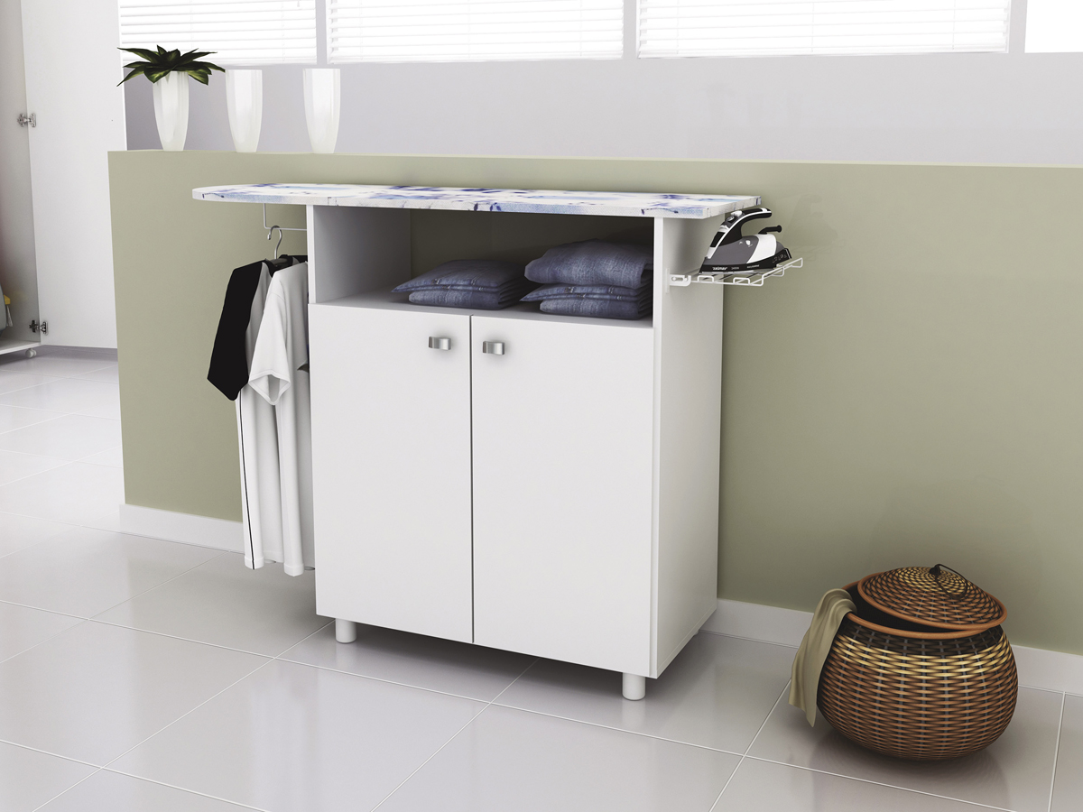 Tábua de Passar Roupa 2 Portas TP3000 Branco Tecno Mobili